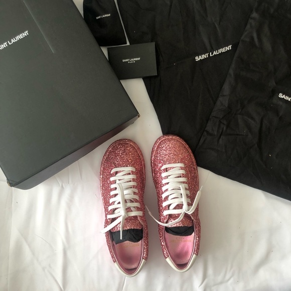 Saint Laurent pink glitter sneakers - Picture 8 of 8